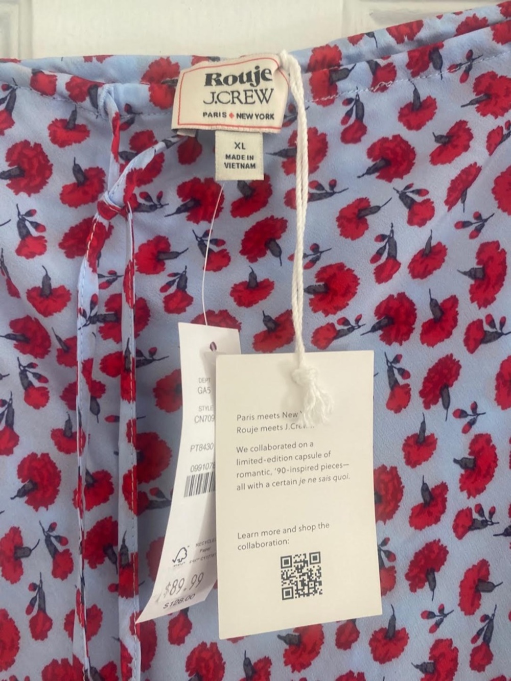 J. Crew x Rouje - Carnation Print Poems Skirt - Size XL - Picture 2 of 10